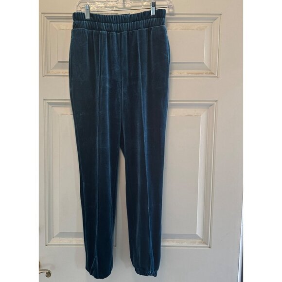 INC international Concepts Women Velvet Stretch Jogger Pant Blue Size S - Picture 5 of 10